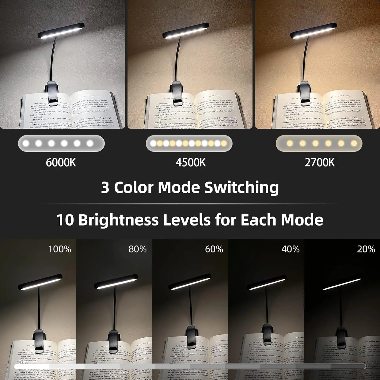 Rechargeable Book Reading Light